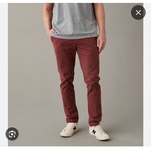 ae flex slim lived-in khaki pant